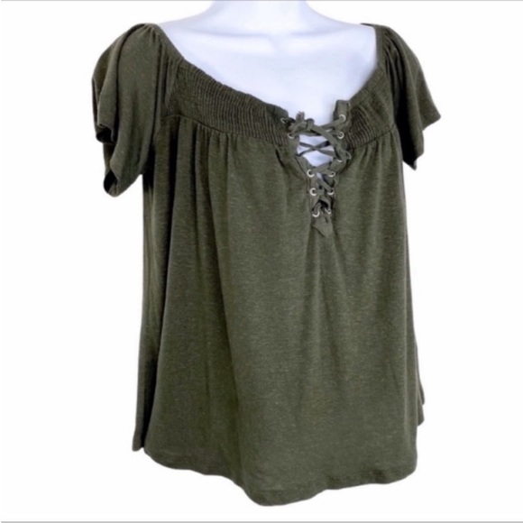 AMERICAN EAGLE OUTFITTERS front tie top S - Picture 2 of 9